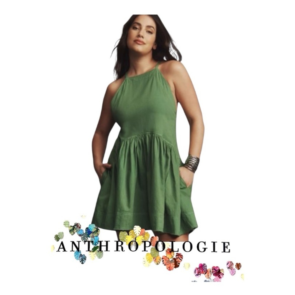3X Anthropologie Kyla Flounce Mini Dress by Pilcro, NWT